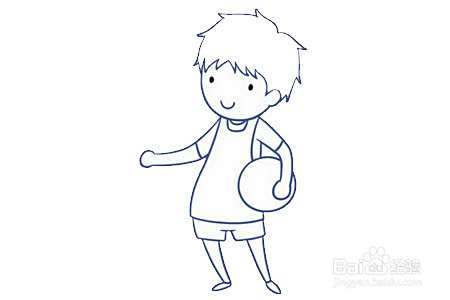 男青年的简笔画