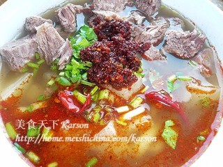 正宗兰州牛肉面的做法