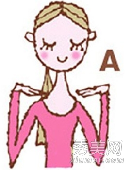 漫画演绎瘦脸瑜伽动作