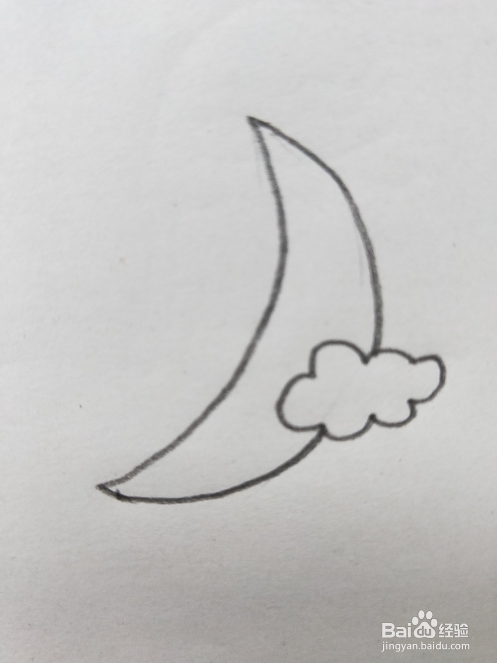 月亮的简笔画教程