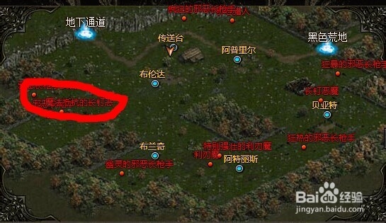 暗黑世界怪物猎人称号 ——怪物分布点