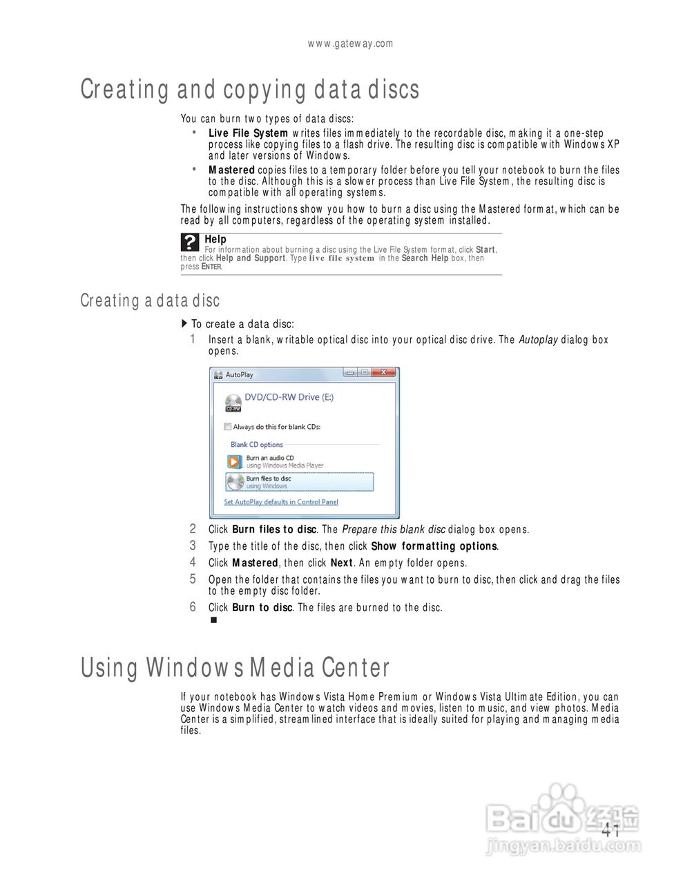 捷威Gateway UC78笔记本电脑使用说明书:[5]