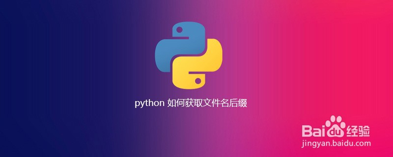 如何在Python中获得文件名后缀