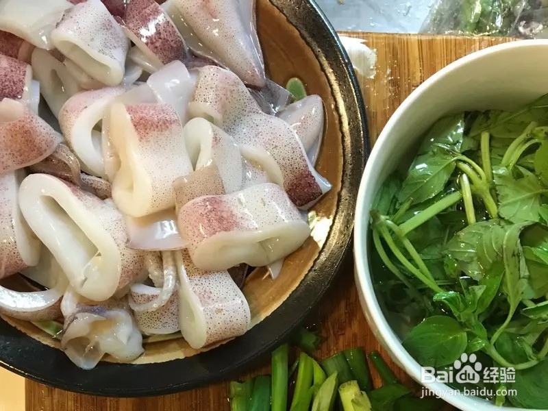 怎样做出家常菜系列之酱炒鱿鱼圈