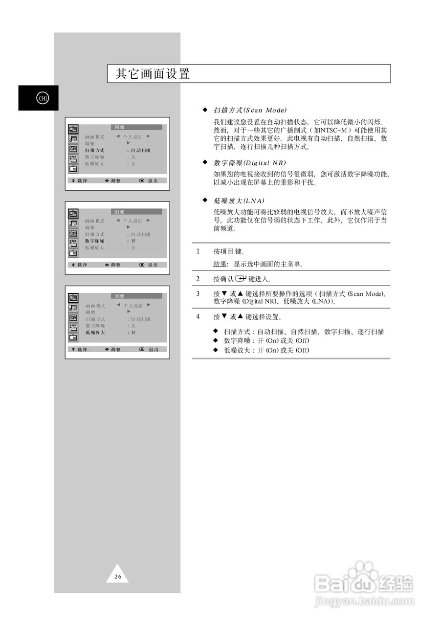 三星SP42W4背投影彩色电视机使用说明书:[3]