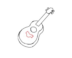 怎么画吉他的简笔画