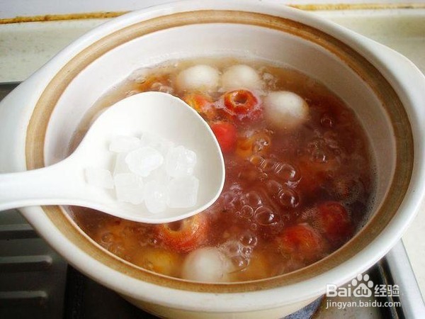 山楂桃胶汤圆汤的做法