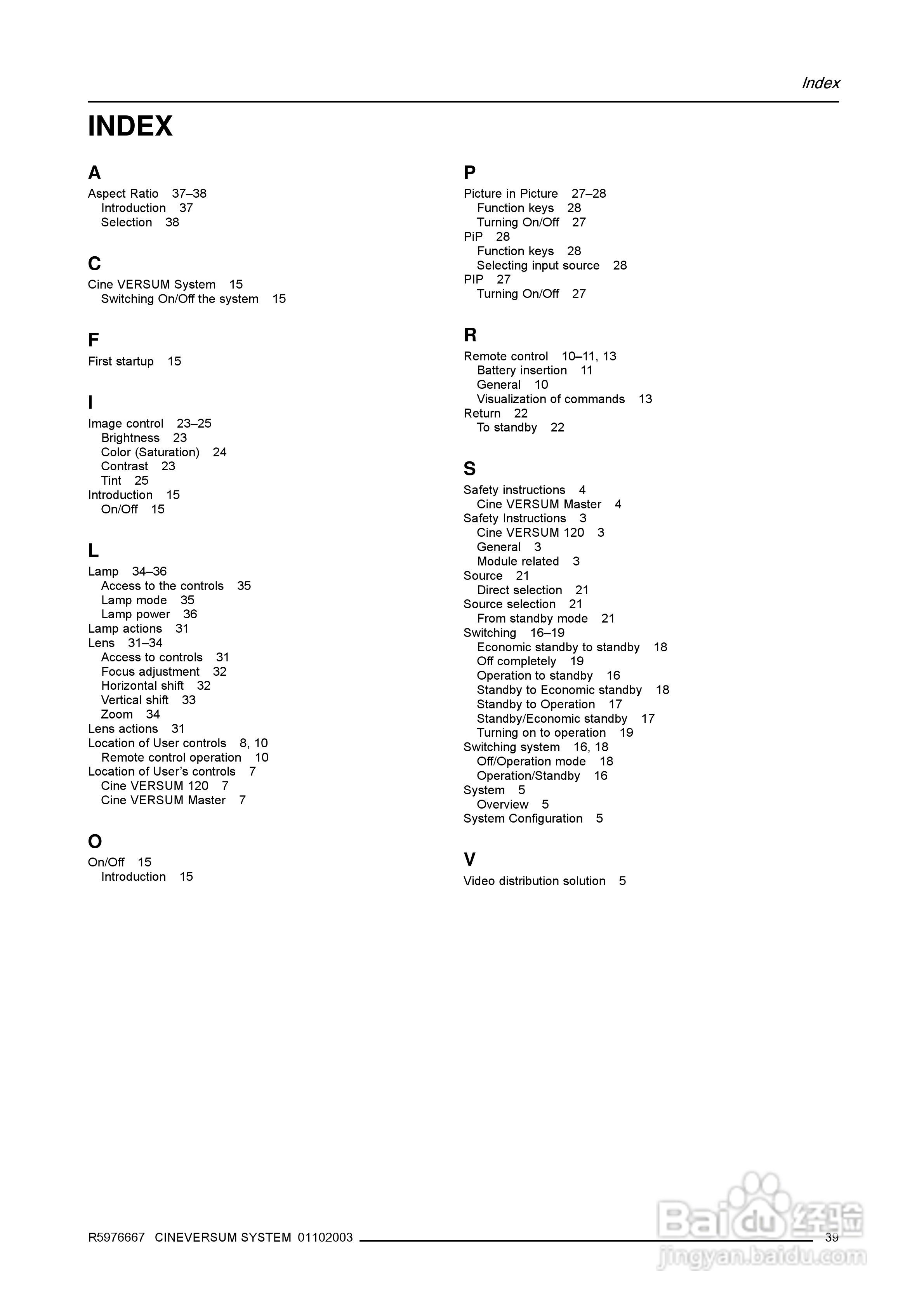 Barco巴可 Cine VERSUM 120投影机说明书:[5]