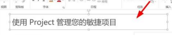 Project2019如何设置文字底纹