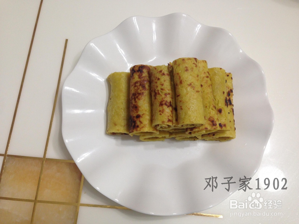 邓子家的营养早餐：苹果蛋饼