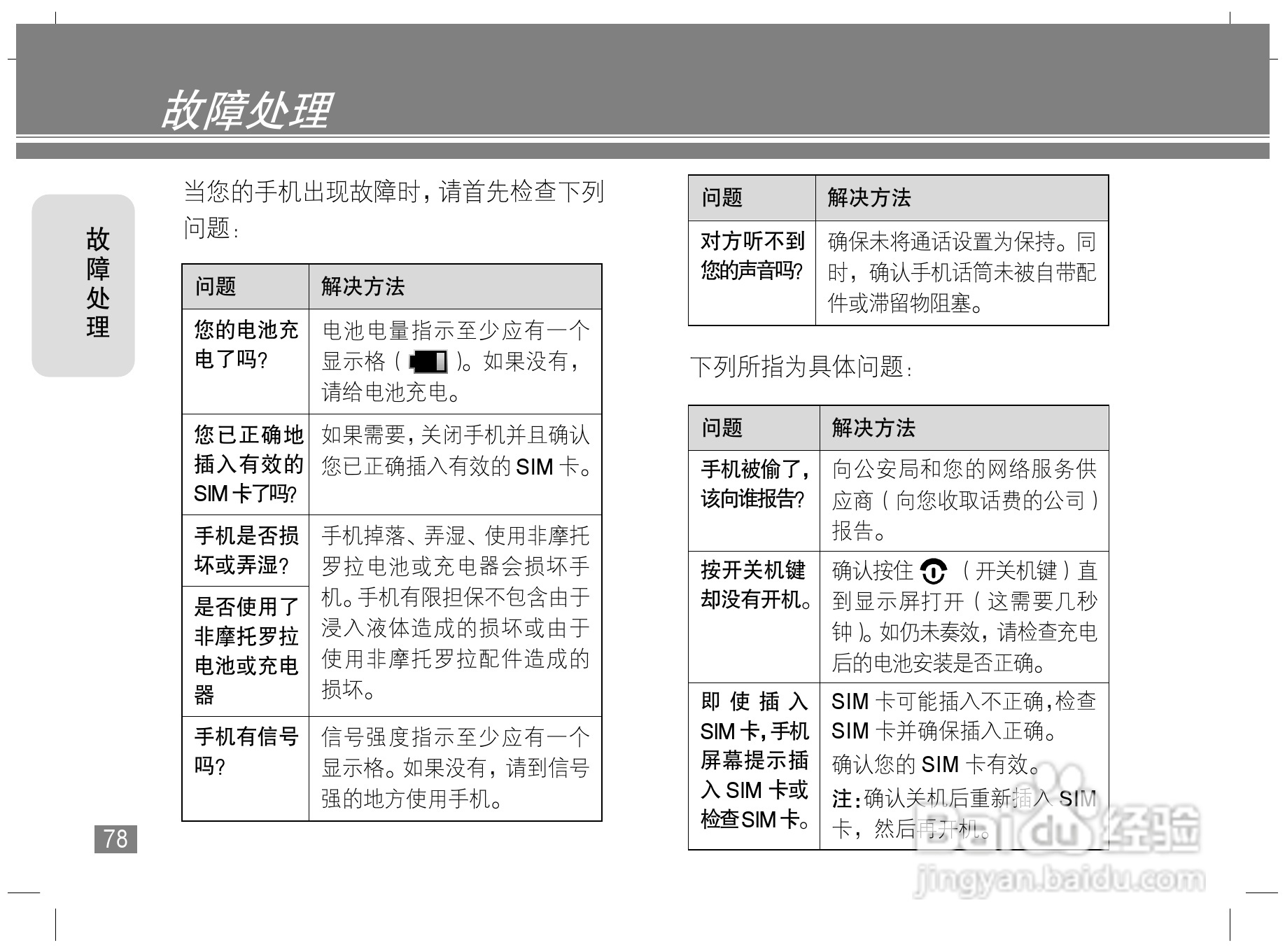 摩托罗拉Z6手机使用说明书:[8]