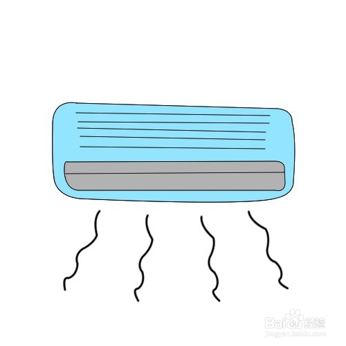 如何画空调简笔画