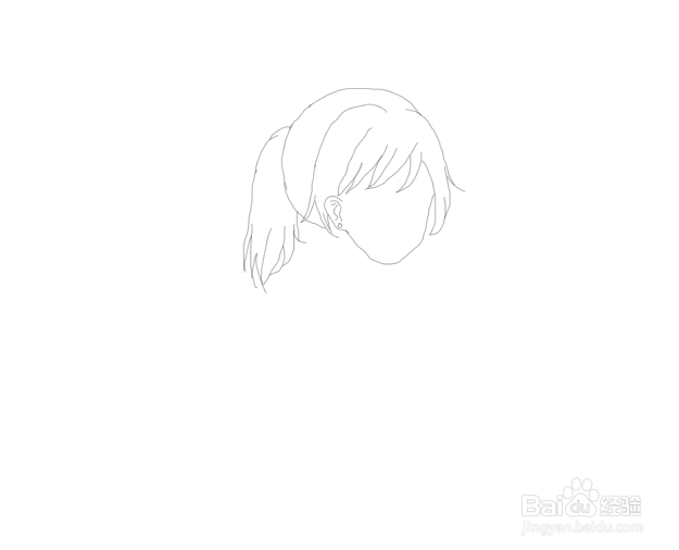 戴眼镜的女学生头像怎么画