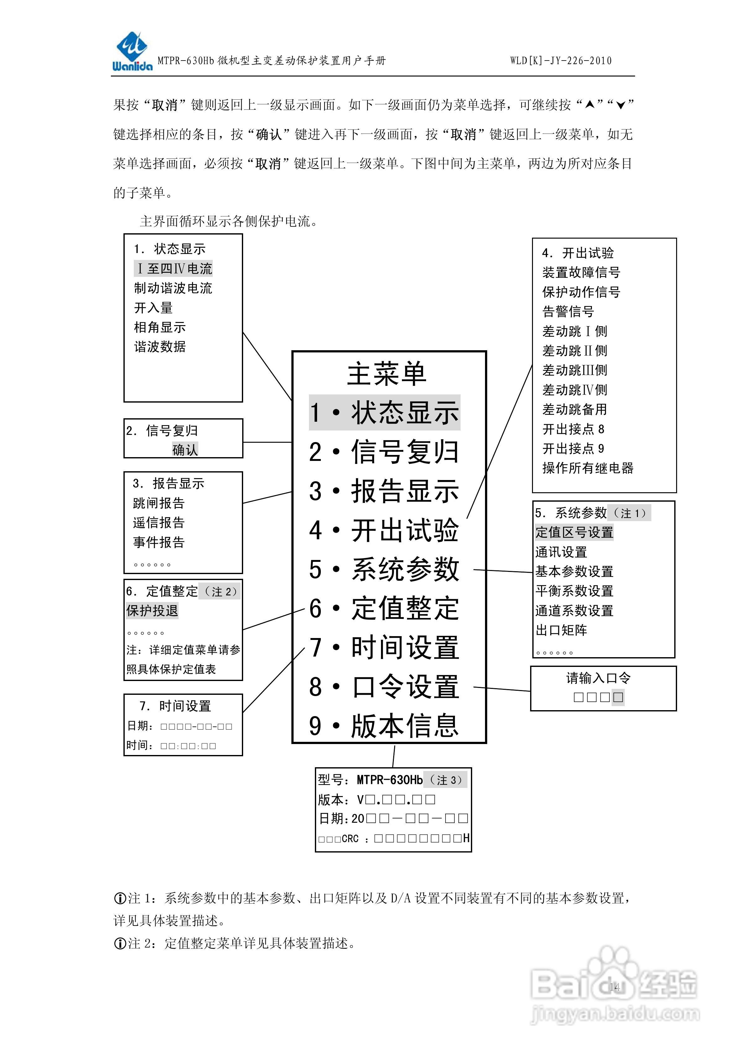 MTPR-630Hb微机型变压器差动保护装置用户手册:[2]