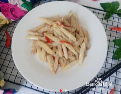 酸脆藕心菜的做法