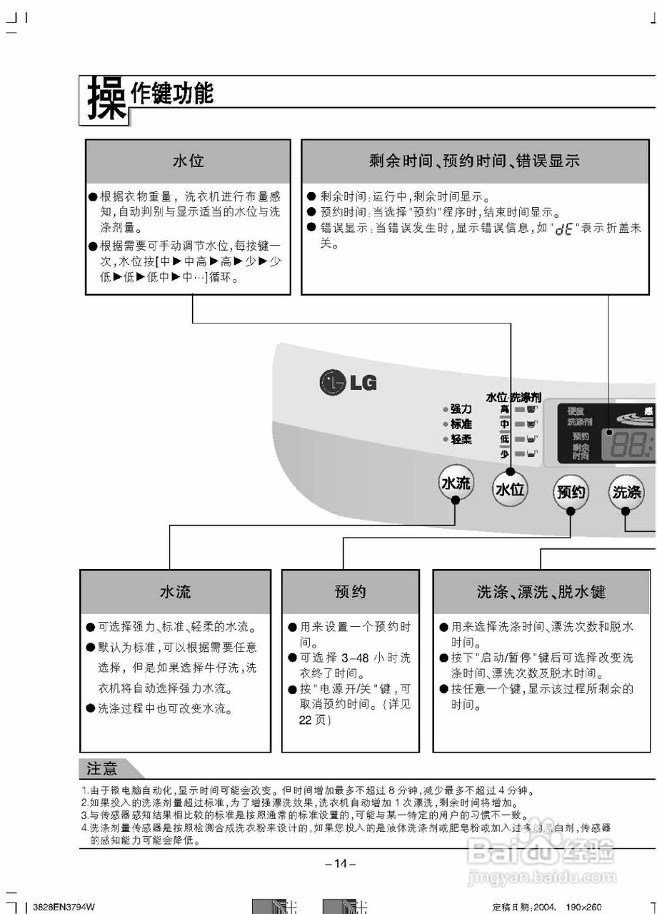 LG XQB70-26SA洗衣机使用说明书:[2]