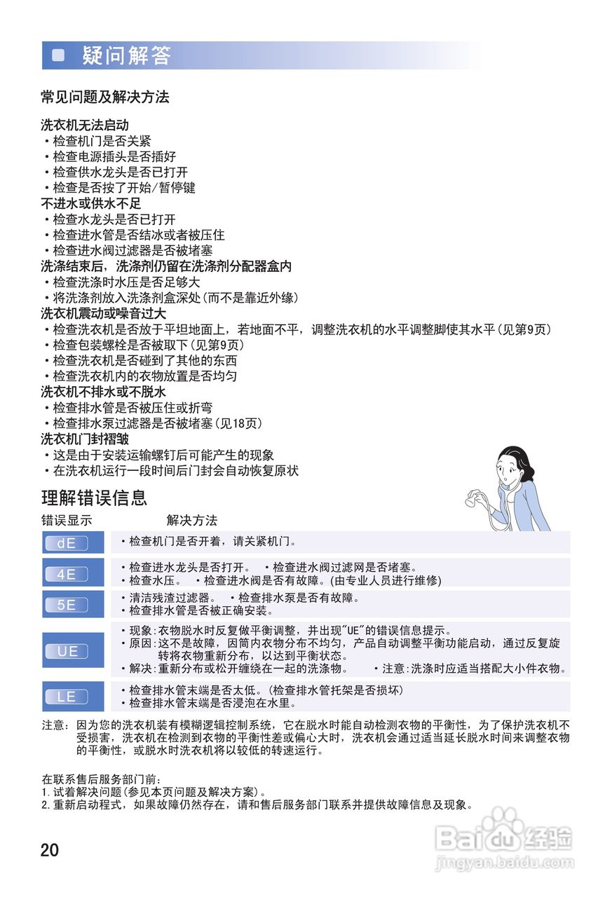 三星WF-B853洗衣机使用说明书:[3]