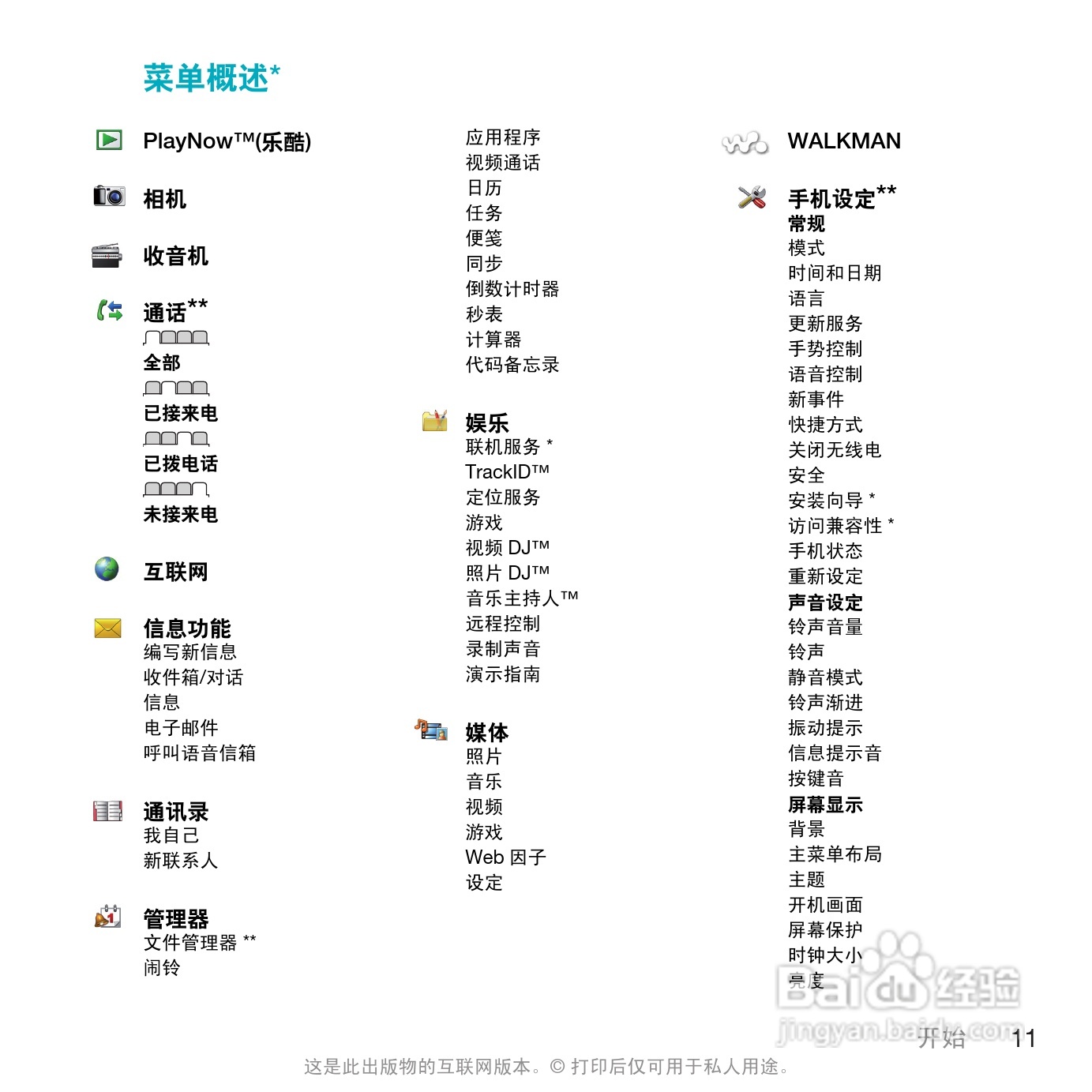 索尼爱立信W508手机使用说明书:[2]