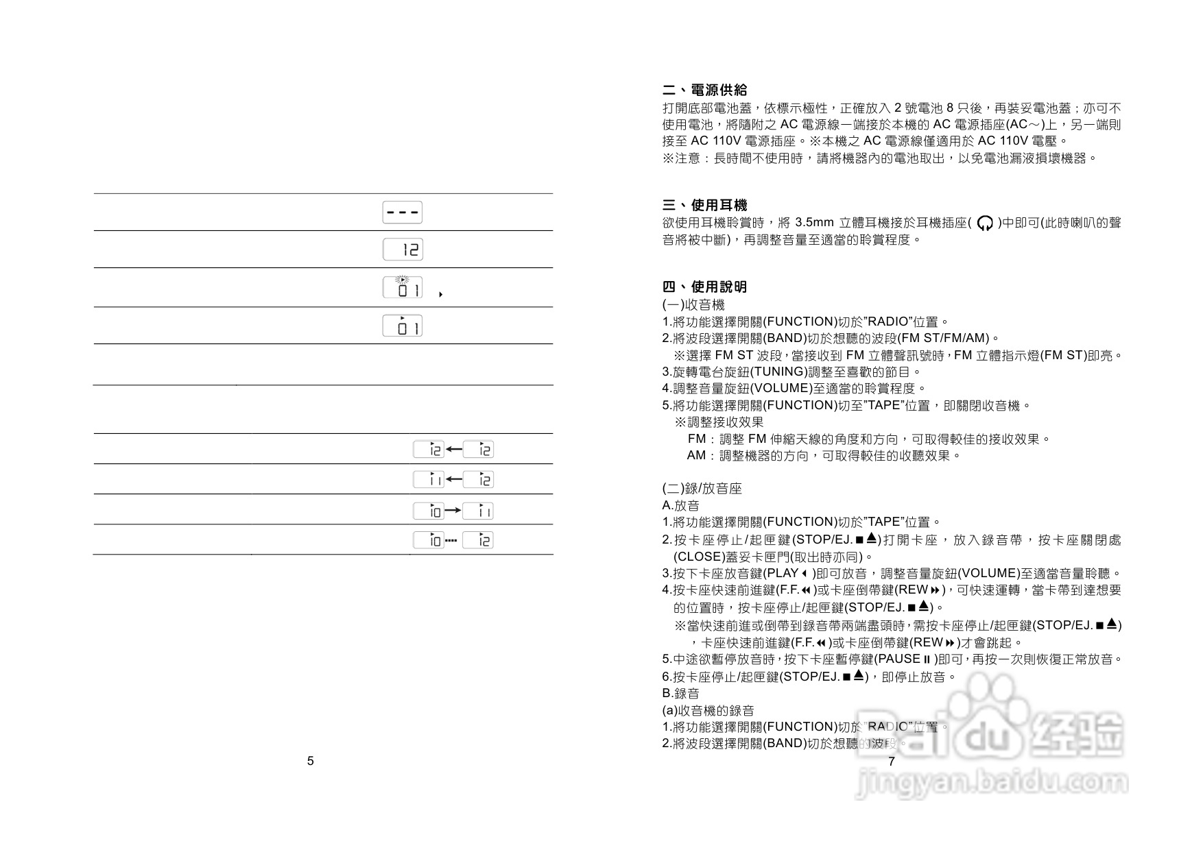 三洋MCD-KF230M手提CD收录音机使用说明书