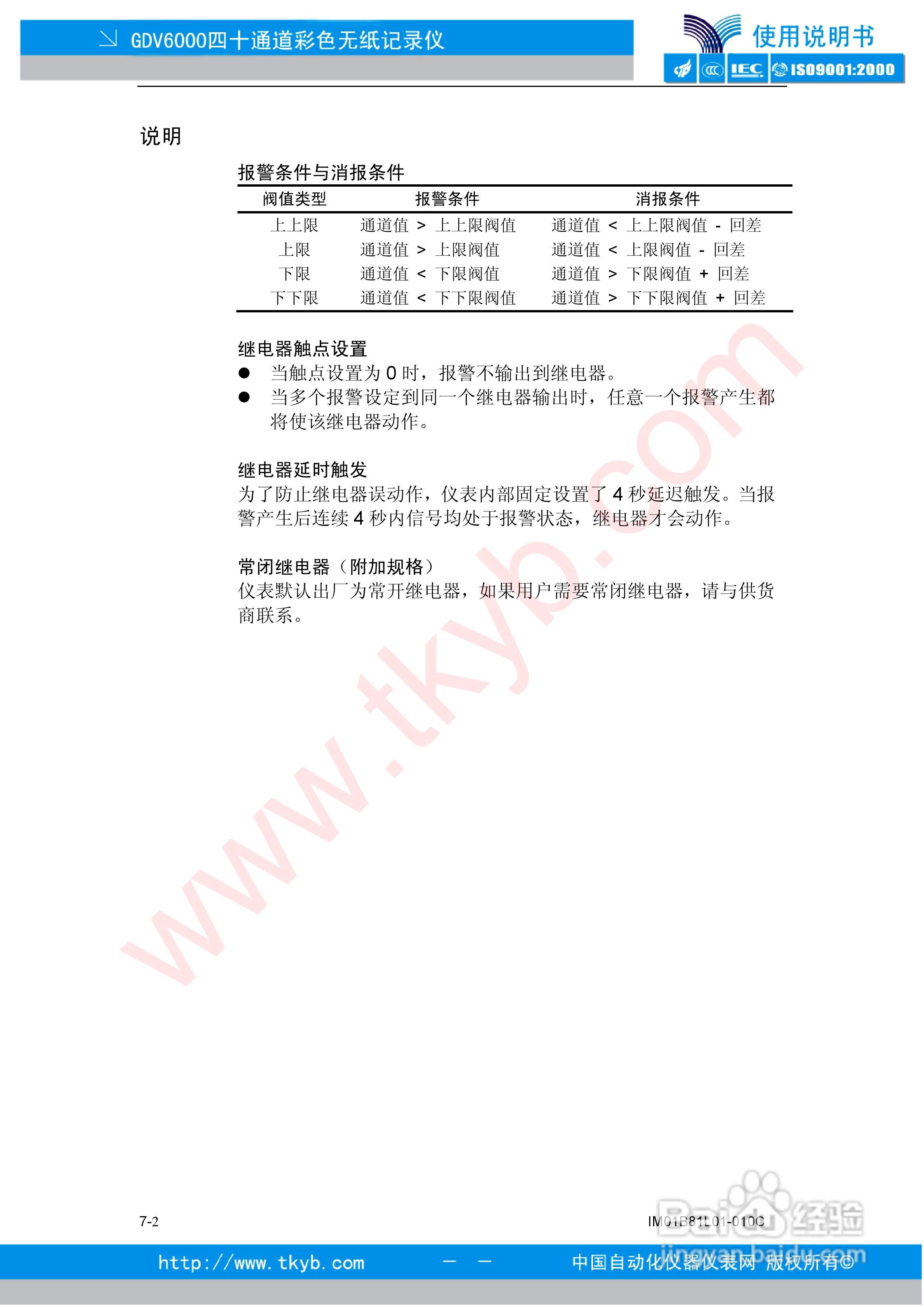GDV6000彩色无纸记录仪使用说明书:[8]