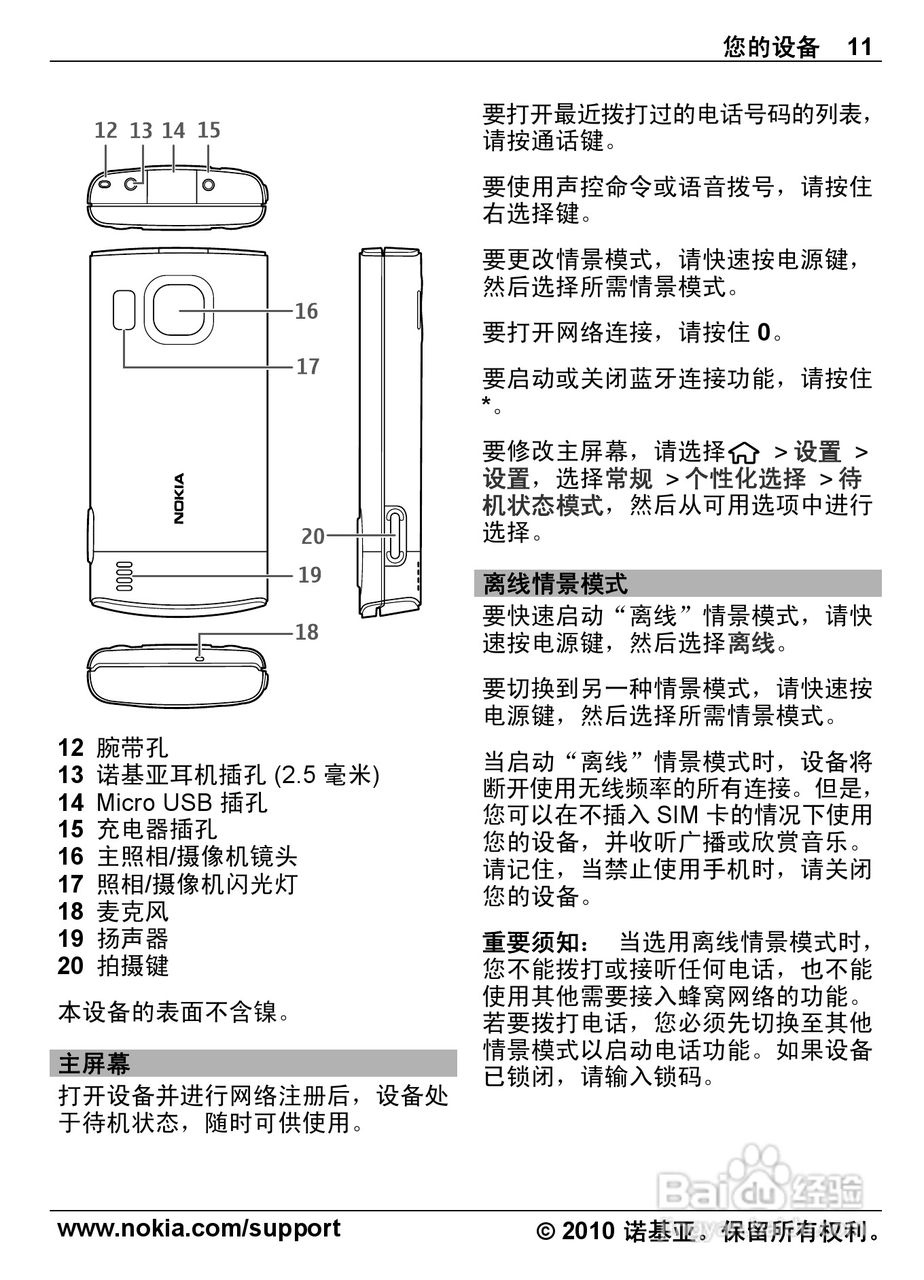 诺基亚6700s手机使用说明书:[2]