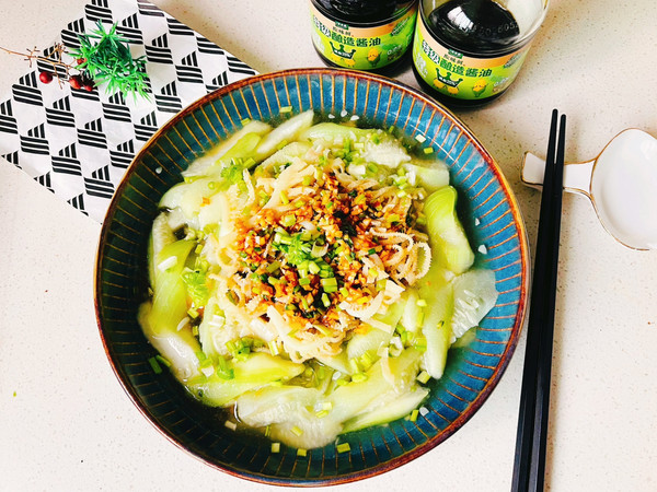 宝贝爱上丝瓜牛百叶鲜汁菜