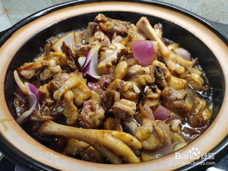 砂锅三杯生蚝焗鸡的做法