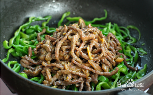 制作青椒牛肉丝