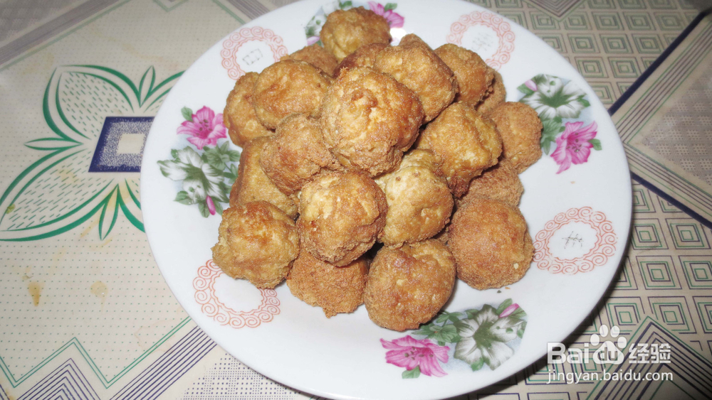 炸好吃的素豆腐丸子