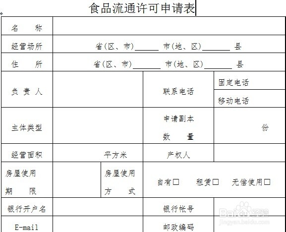 安徽省食品流通许可证如何办理：[2]申请方法