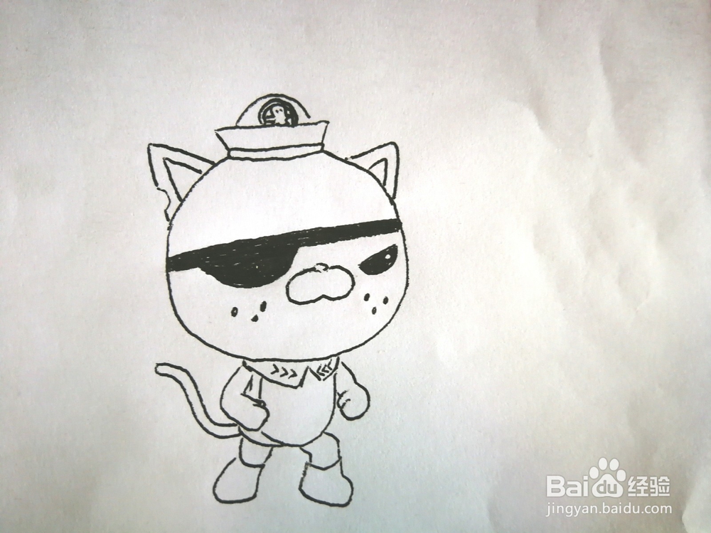 《海底小纵队》中的呱唧简笔画怎么画