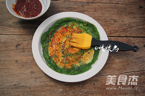 菠菜鸡蛋卷饼