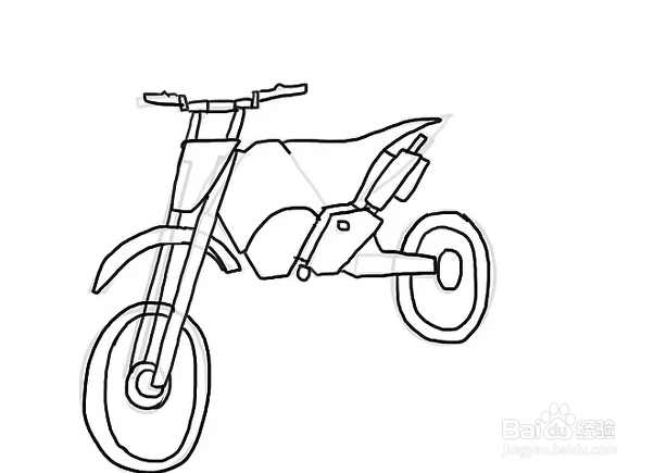 如何画山地摩托车