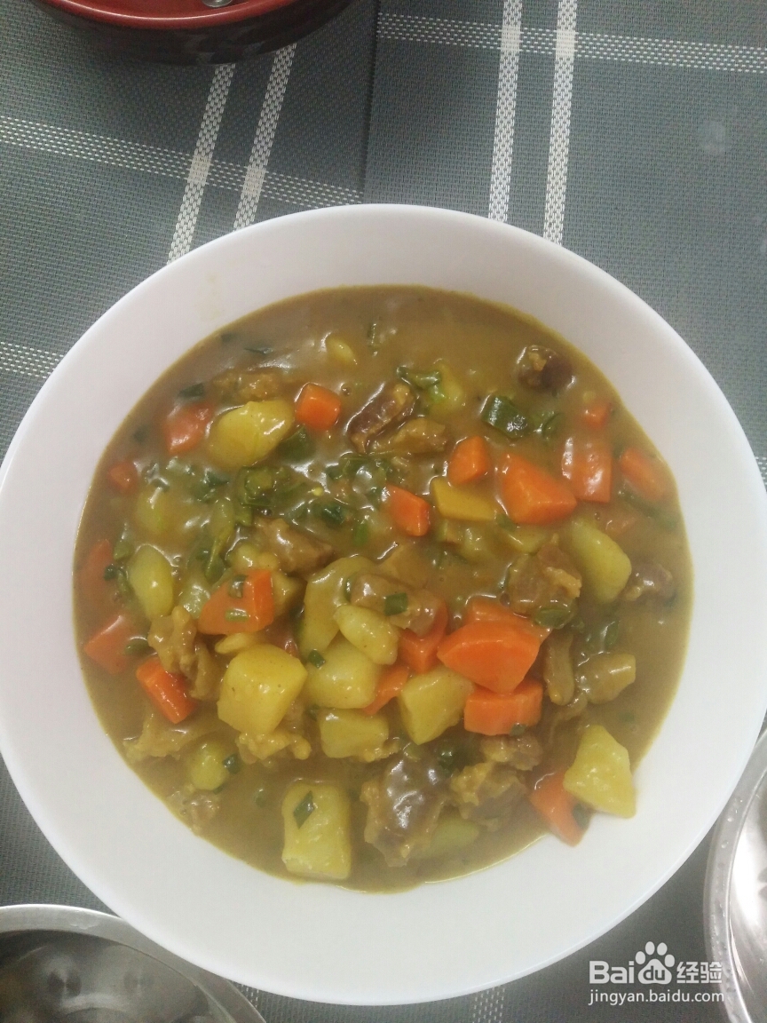 美食教学之土豆咖喱炖牛腩!