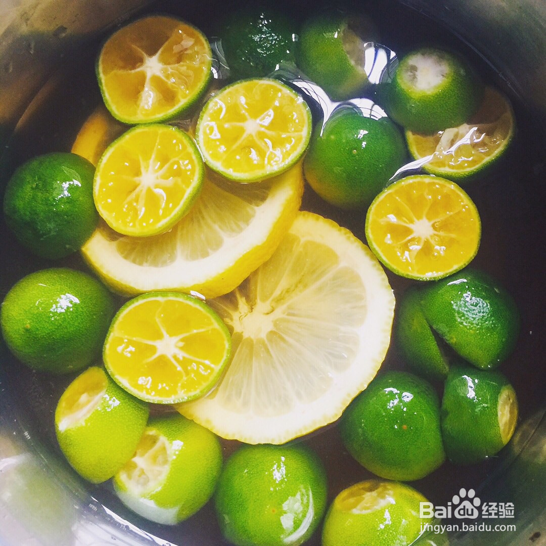 青桔柠檬茶的做法