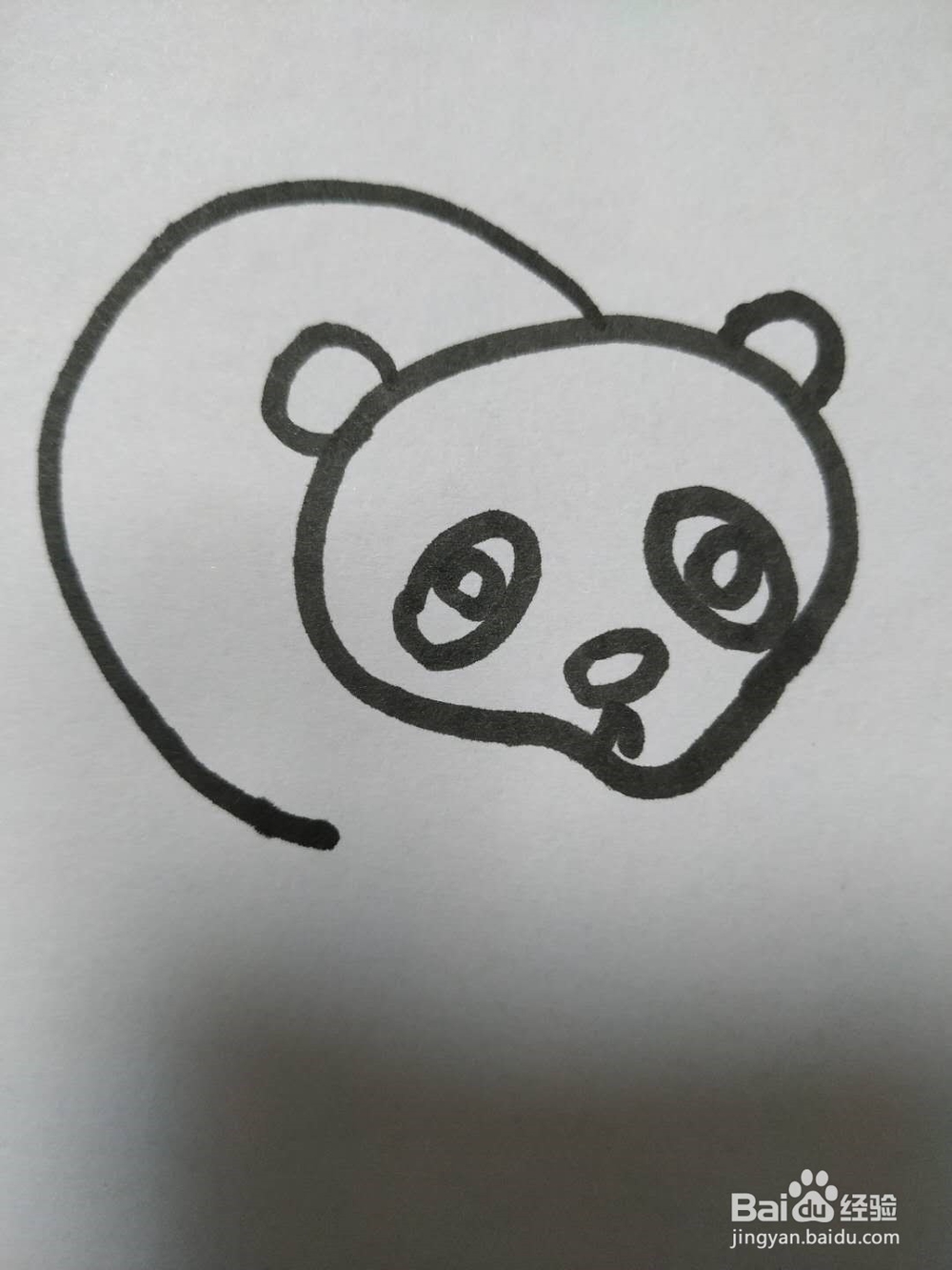 熊猫的简笔画怎么画?怎么画熊猫?