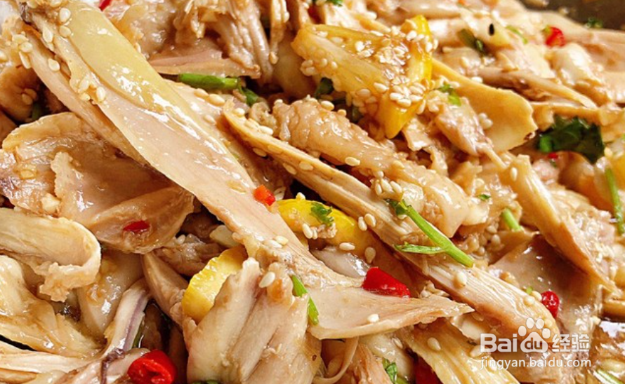 家常菜手撕鸡的做法