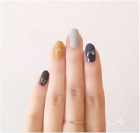 秋季美甲图片韩国