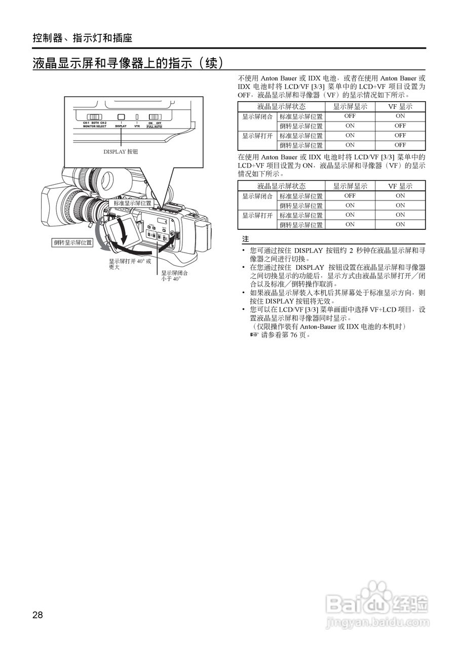 JVC GY-HD111高清肩扛专业摄像机使用说明书:[3]