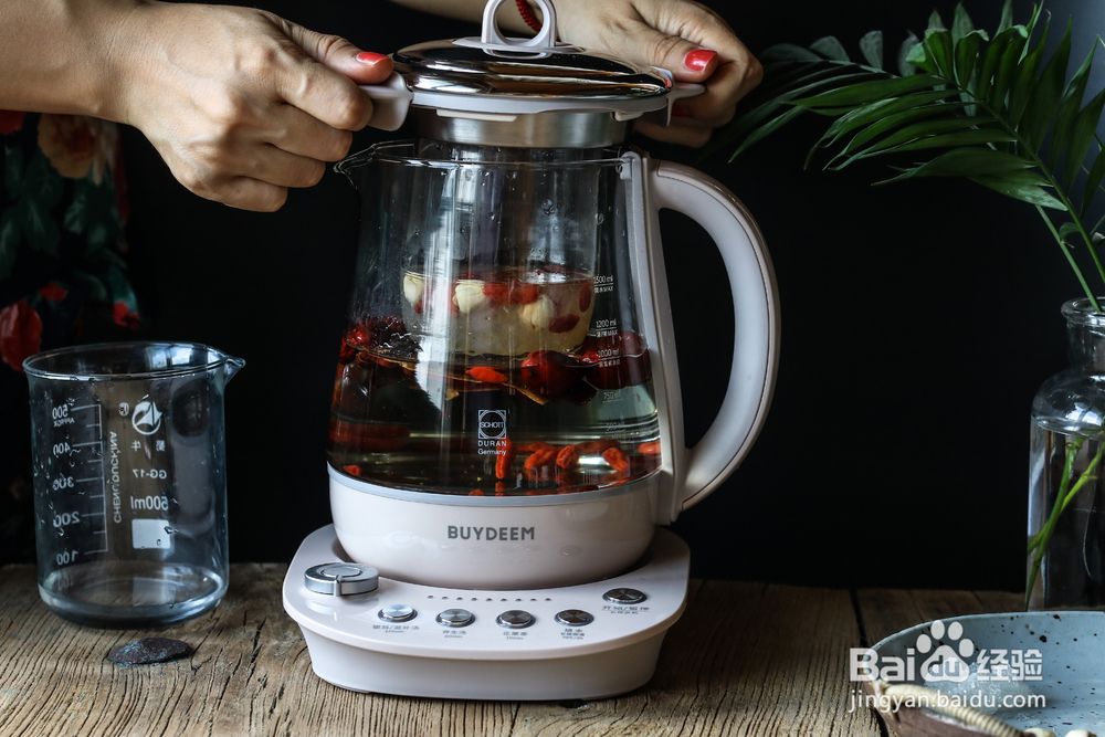 适合懒人做的枸杞莲子燕窝灵芝红枣茶