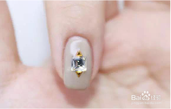 成熟格子美甲画法教程