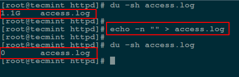 Linux 下清空或删除大文件内容的几种方法