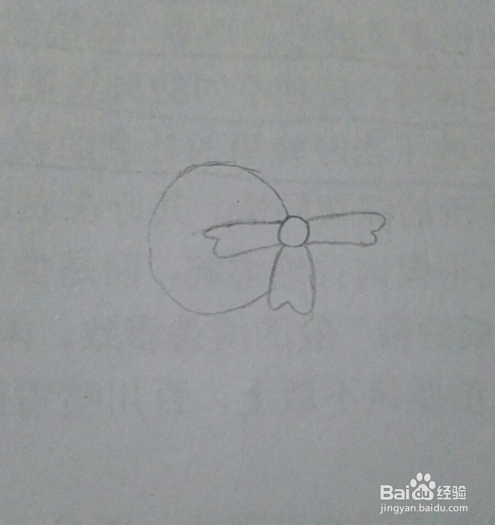 三色堇的简笔画