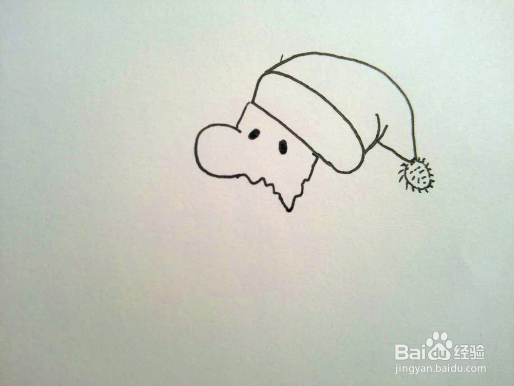 圣诞老人简笔画分享