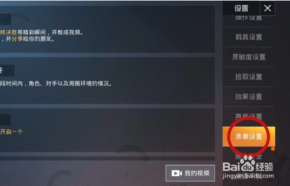 和平精英淘汰回放怎么设置?