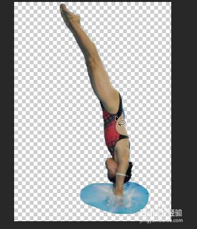 Photoshop如何制作水面跳水效果