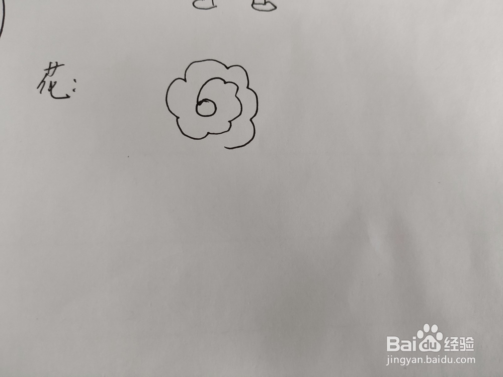 漂亮的小红花简笔画怎么画呢?