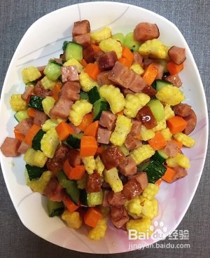 健康养生佳品家常鸡丁玉米粒的做法