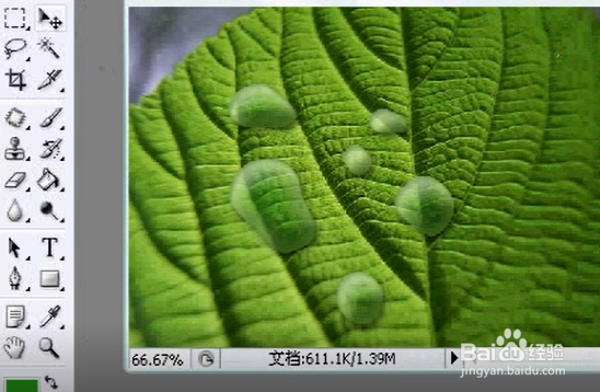 PS软件怎么绘制仿真水滴效果？