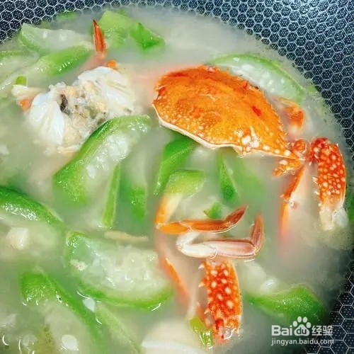 丝瓜螃蟹汤